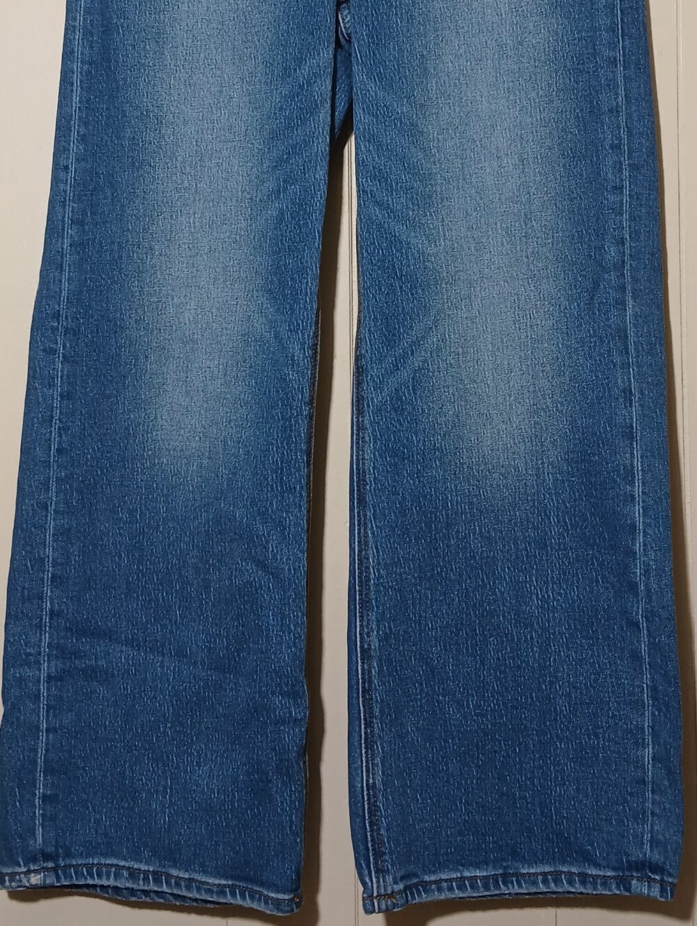 Quince Bella Stretch Relaxed Straight Jeans Blue Medium Wash Organic Denim - Picture 4 of 10